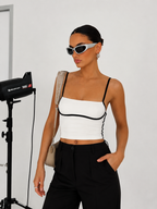 Piping Cami - Whıte