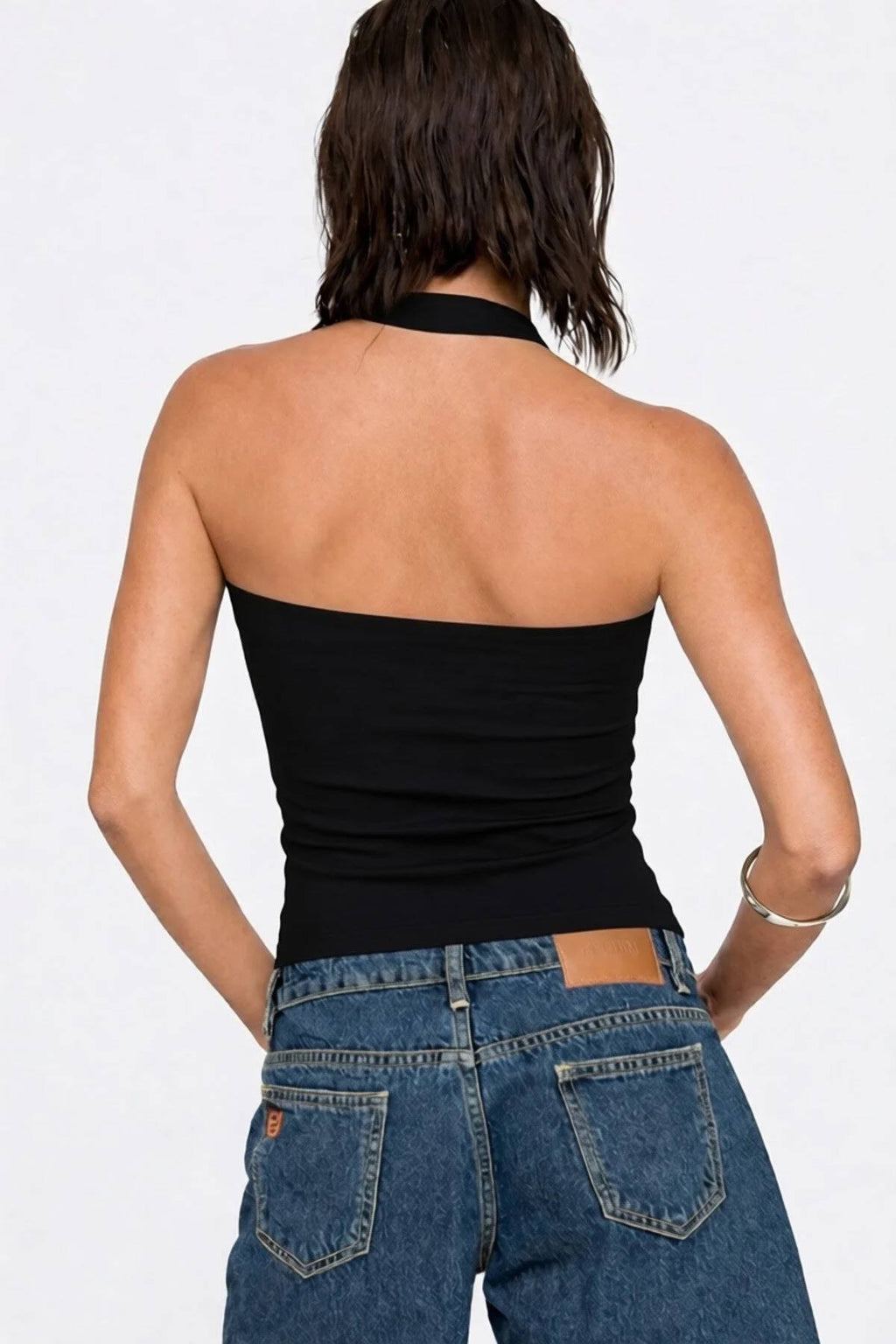 Classic Halter Tank Top - Black