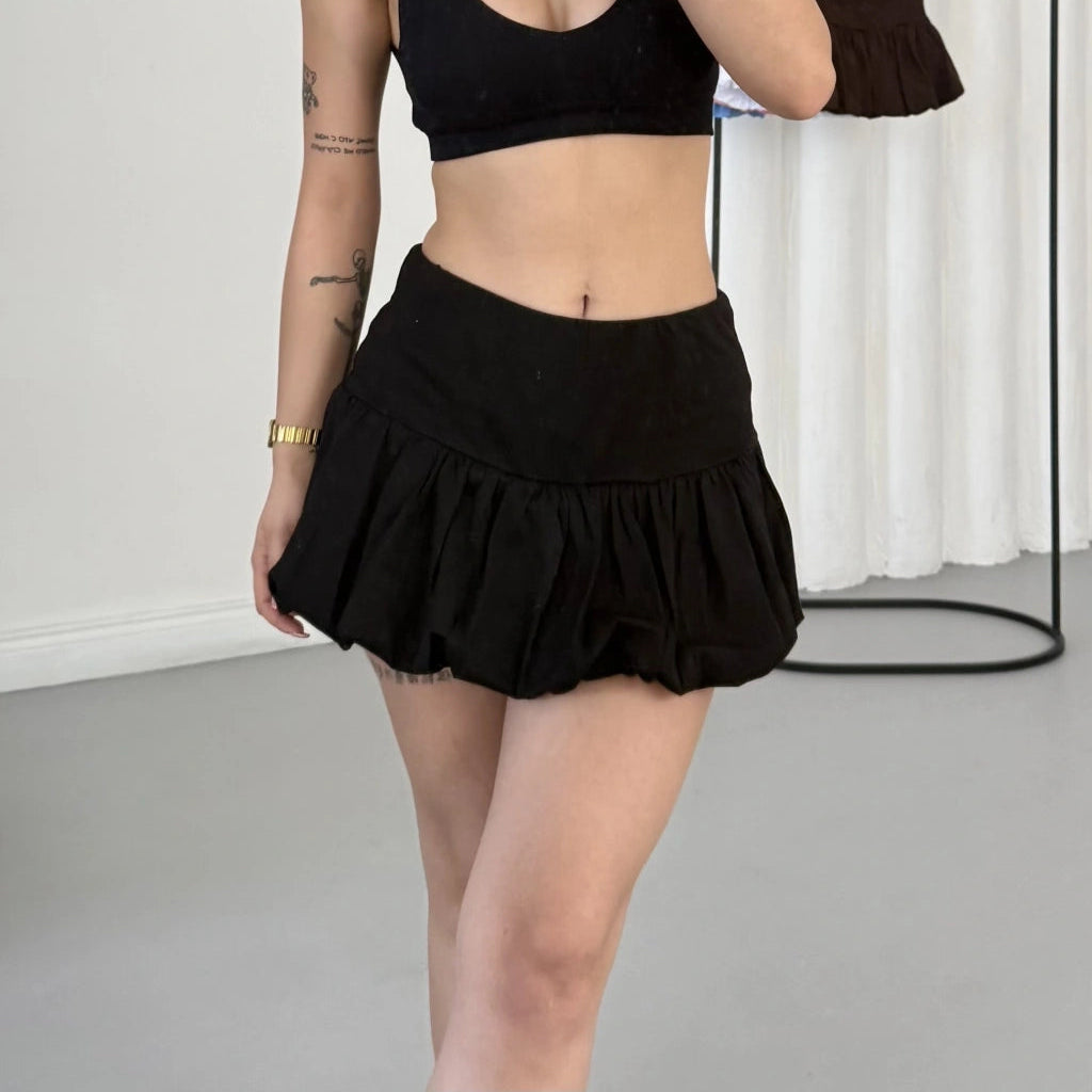 Black Balloon Mini Skort