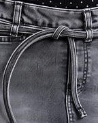 DARK GREY DENIM MINI SKIRT