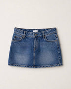 Denim Mini Skirt - Blue
