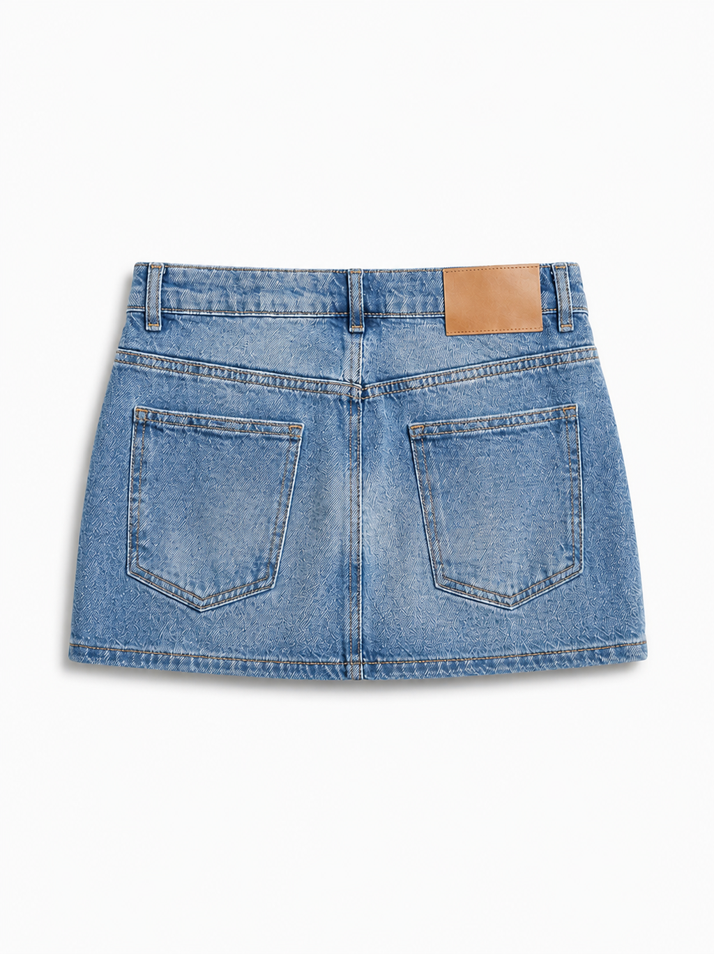 Light Blue Denim Mini Skirt
