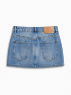 Light Blue Denim Mini Skirt