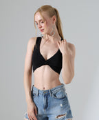 Twist-Front Crop Top