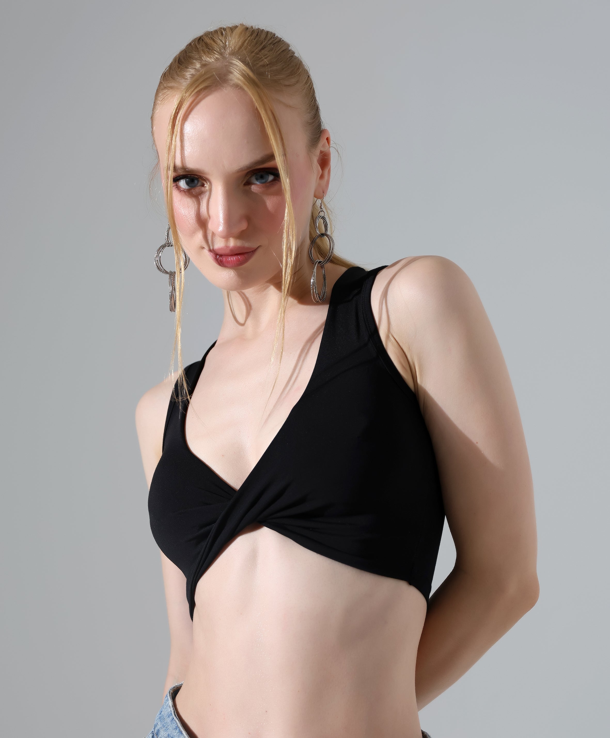 Twist-Front Crop Top