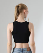Twist-Front Crop Top