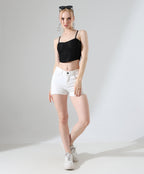 Corset Crop Top - Black
