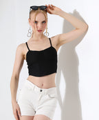 Corset Crop Top - Black