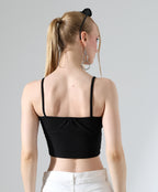 Corset Crop Top - Black
