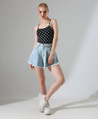 Polka Dot Bodysuit - Black
