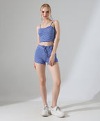 Gingham Two-Piece Set - Blue