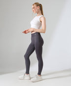 High-Waist Scrunch Leggings - Gray