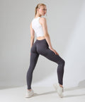 High-Waist Scrunch Leggings - Gray