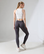 High-Waist Scrunch Leggings - Gray