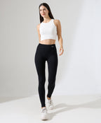 High-Waist Scrunch Leggings - Black