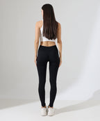 High-Waist Scrunch Leggings - Black
