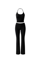 Halter Neck Co-ord Set - Black