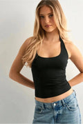 Classic Halter Tank Top - Black